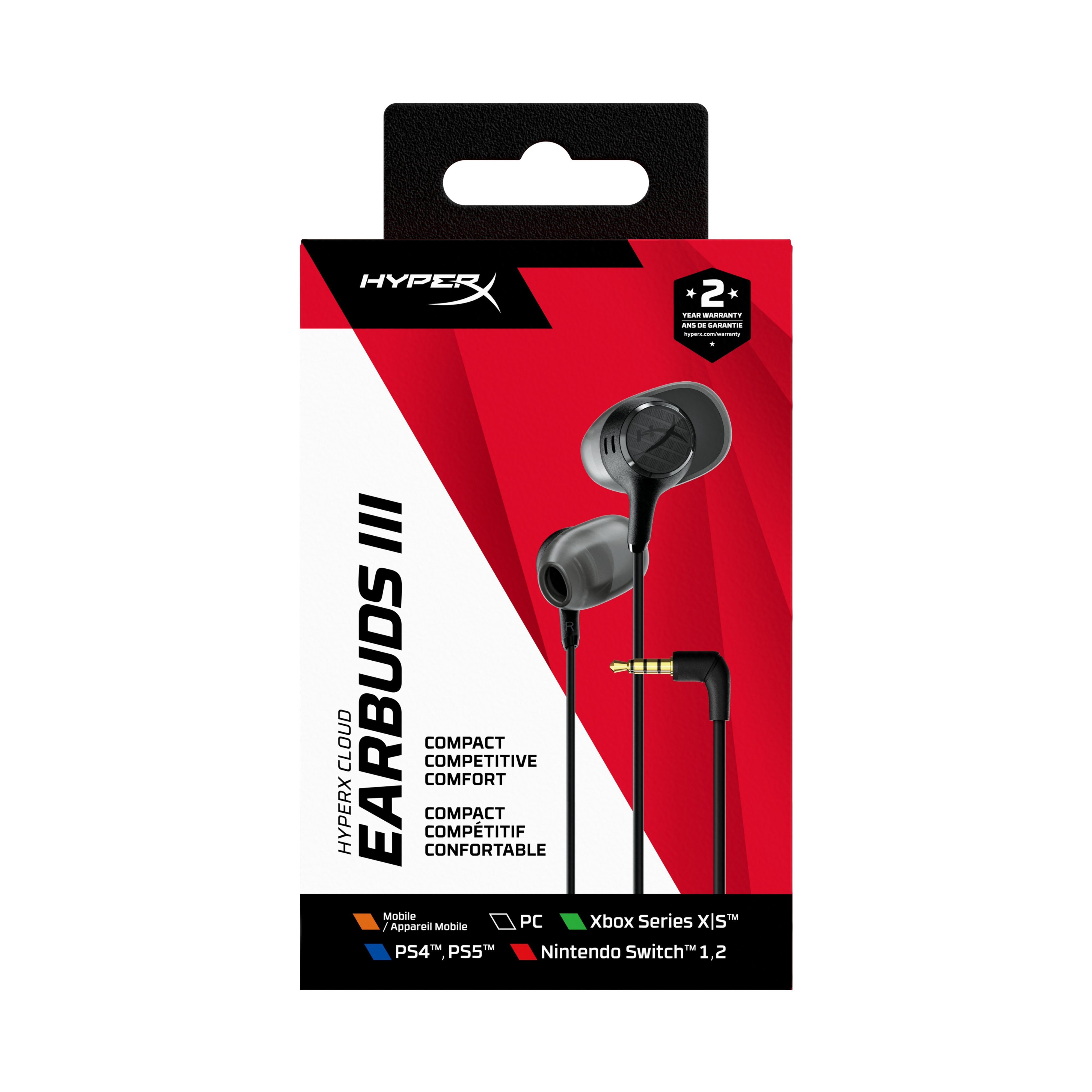 EAN 0199251353185 - HyperX Cloud Earbuds III Black Negro imagen 6