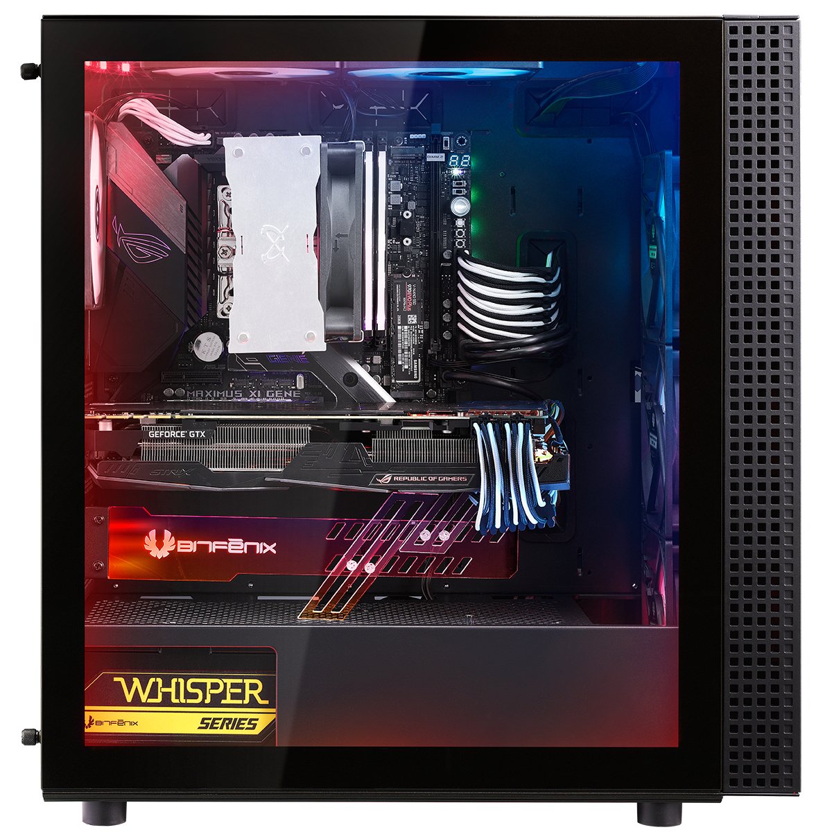 Caja Pc Bitfenix E-Atx Dawn Rgb Tempered Glass Black