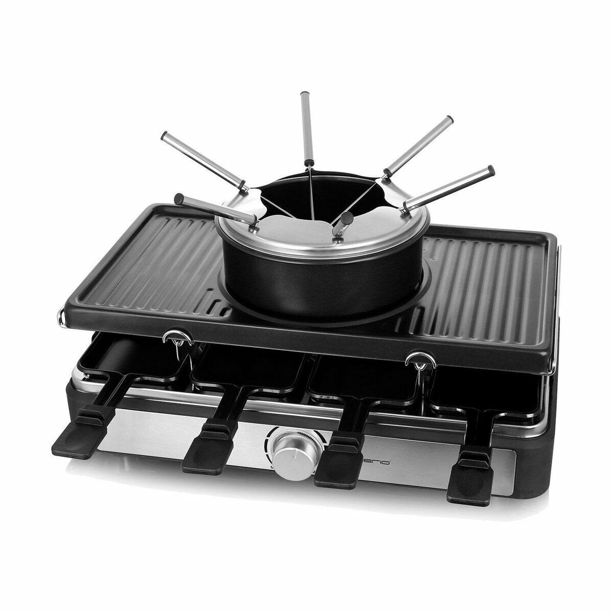 EAN 7333282003548 - Emerio RG-124930 parrilla de interior 8 personas(s) 1400 W Negro, Acero inoxidable imagen 1