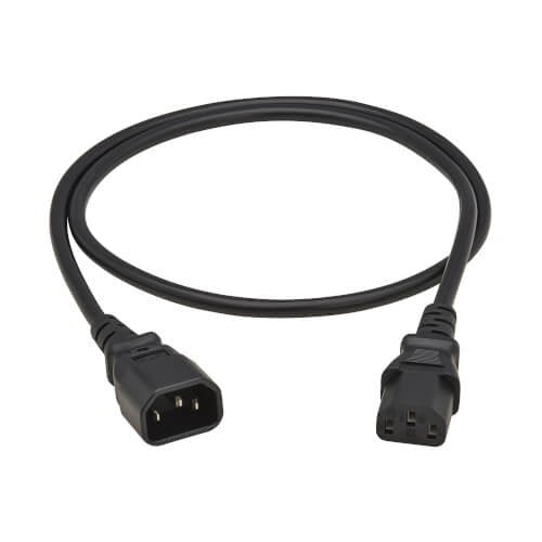 Pdu Power Cord C13 To C14 - 10a 250v H05vv-F 1m (3.28