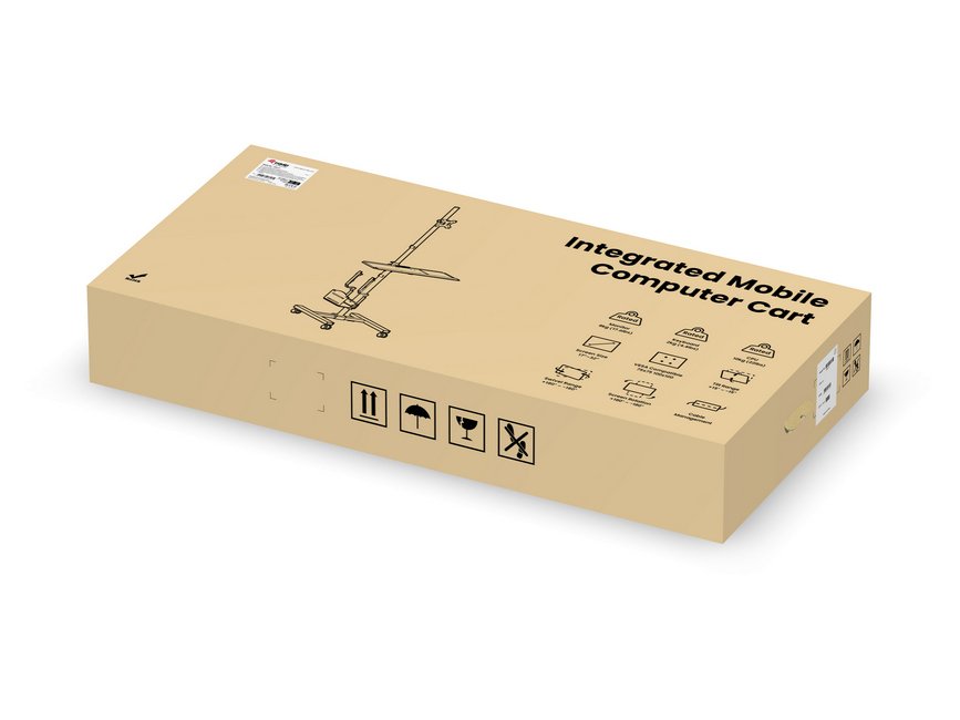 Soporte De Suelo Con Ruedas Equip 650171 Para Pantalla 17-32 Cpu Y Teclado Max. 8kg Vesa 100x100