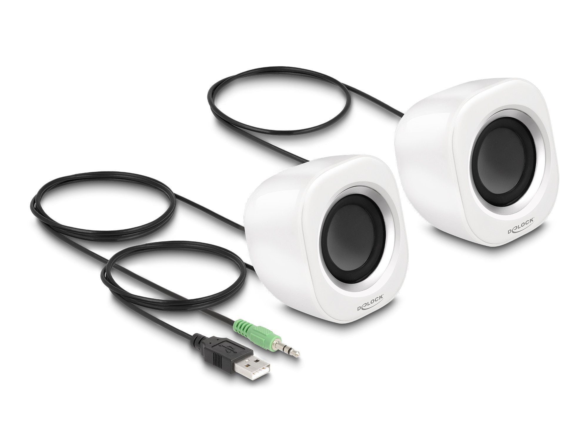 EAN 4043619270088 - DeLOCK 27008 altavoz Plata, Blanco Alámbrico 2 W imagen 2