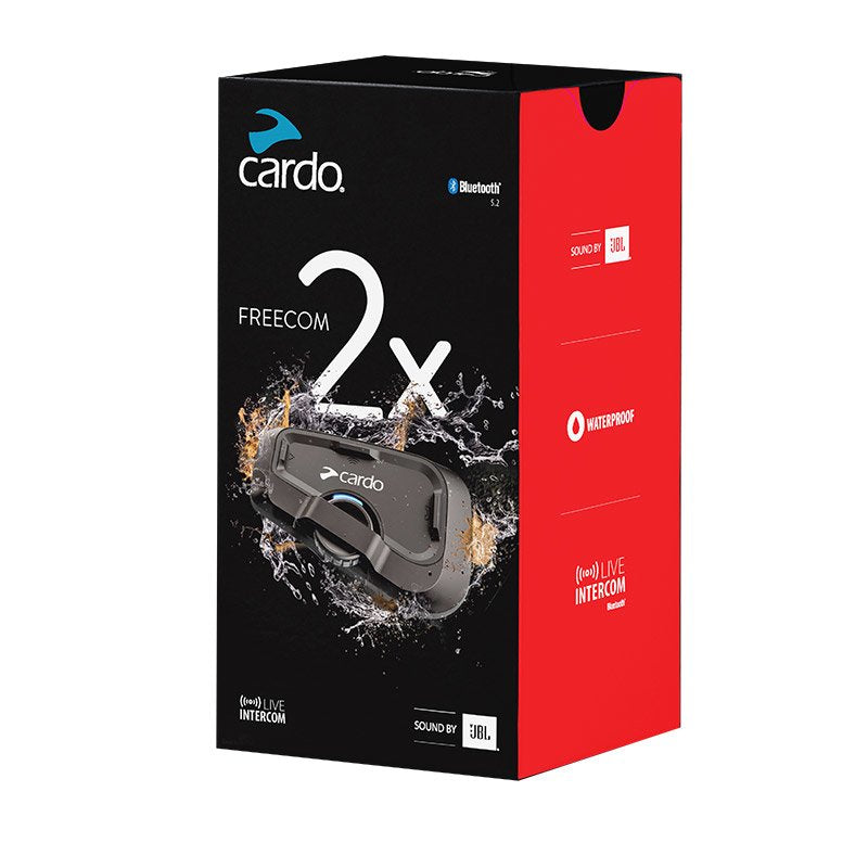 Cardo Frc2x003 C Intercomunicador Para Motocicletas 2 Canales 800 M Negro