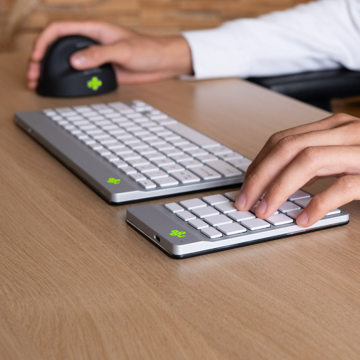 Teclado R-Go Teclado Numérico Break Bluetooth Blanco