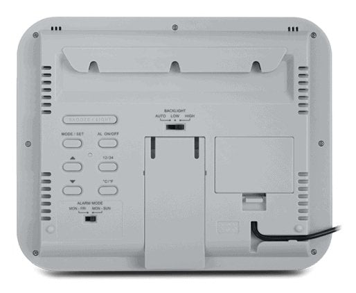 EAN 3700460209827 - Muse M-090 WMC reloj de mesa o pared Reloj digital Rectángulo Blanco imagen 2