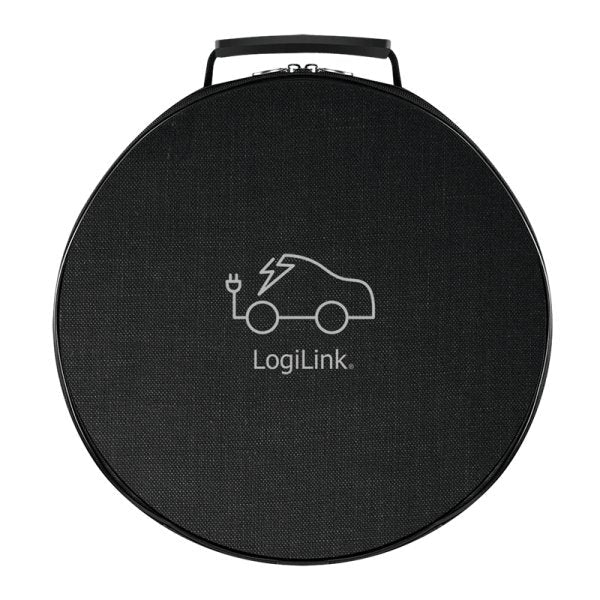 Logilink Elektroauto Cable De Carga Electric Car Charging Cable Tipo 2 22kw 3p 32a 2,5m Negro + Bolsa