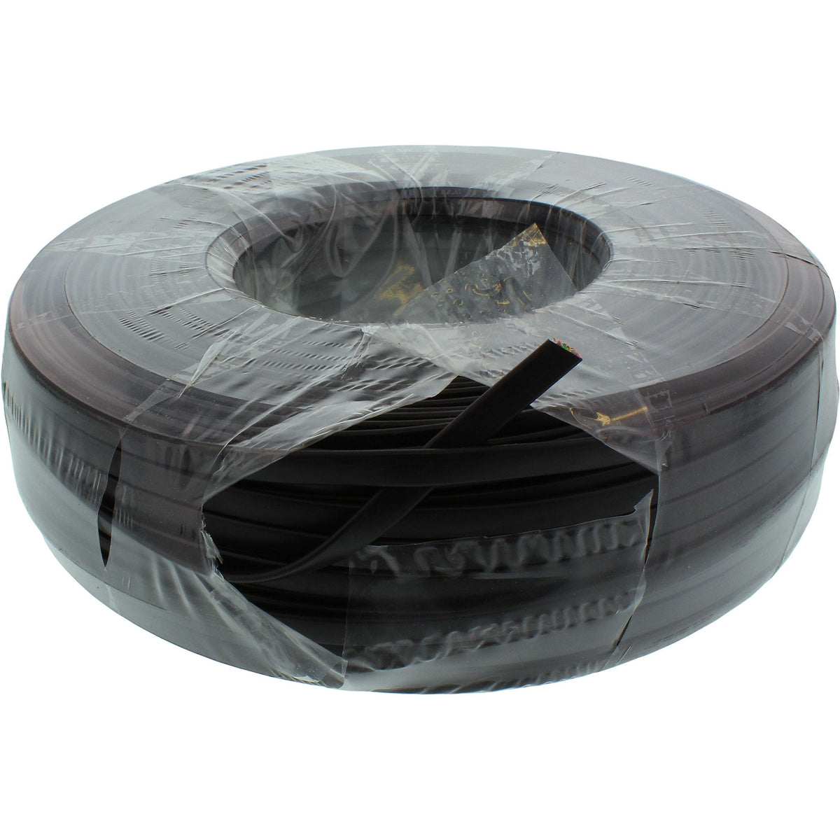 Cable Modular Inline Cable Plano De 6 Hilos Negro 100 M