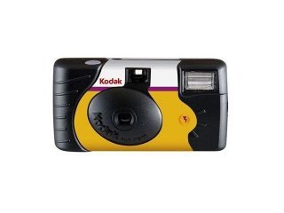 Kodak Power Flash 27+12 Cámara Desechable Analógica Compacta Negro, Amarillo