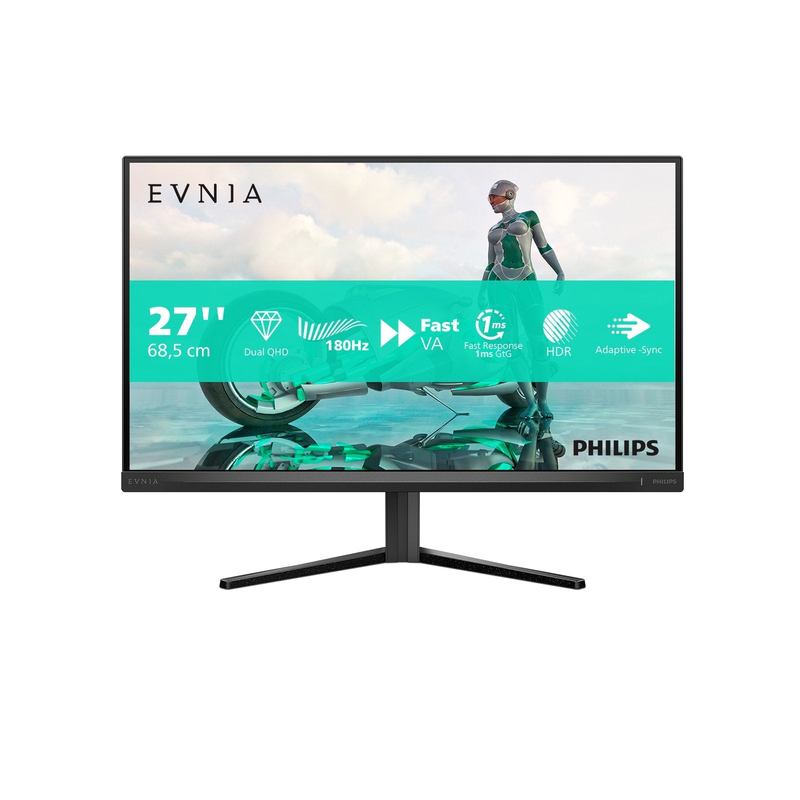 Monitor Philips 27m2n3500nl 27" Freesync 2560x1440 1ms Hdmi Dp Negro Grey