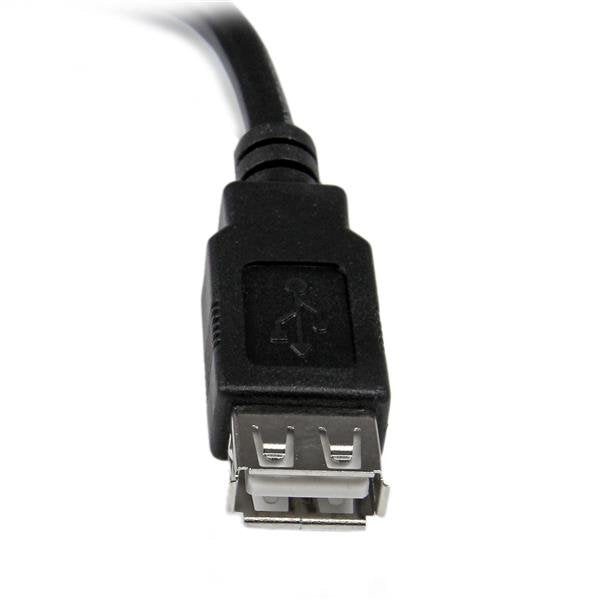 Startech Cable Alargador Usb 2.0 - Macho A Hembra Usb A 0,15m Usbextaa6in