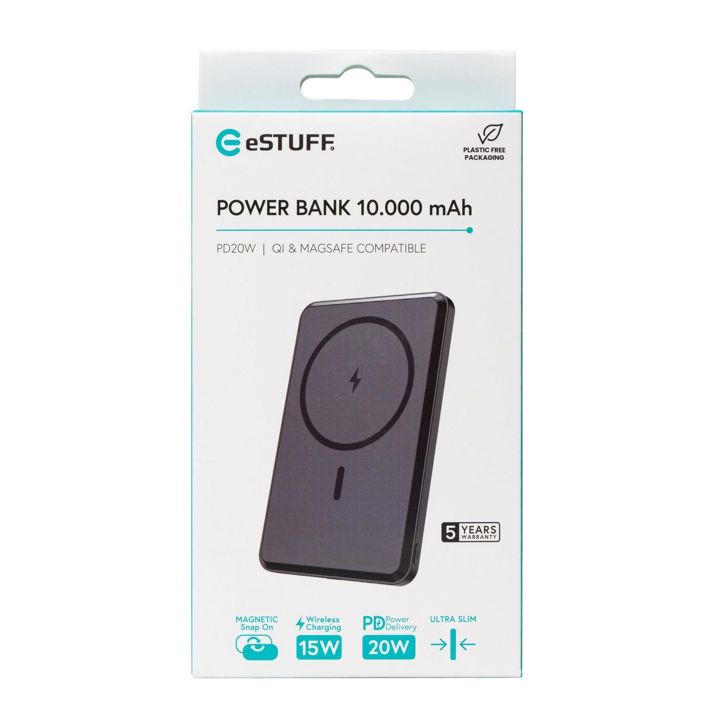 EAN 5715063517130 - eSTUFF ES641101 batería externa Cargador inalámbrico Negro imagen 2