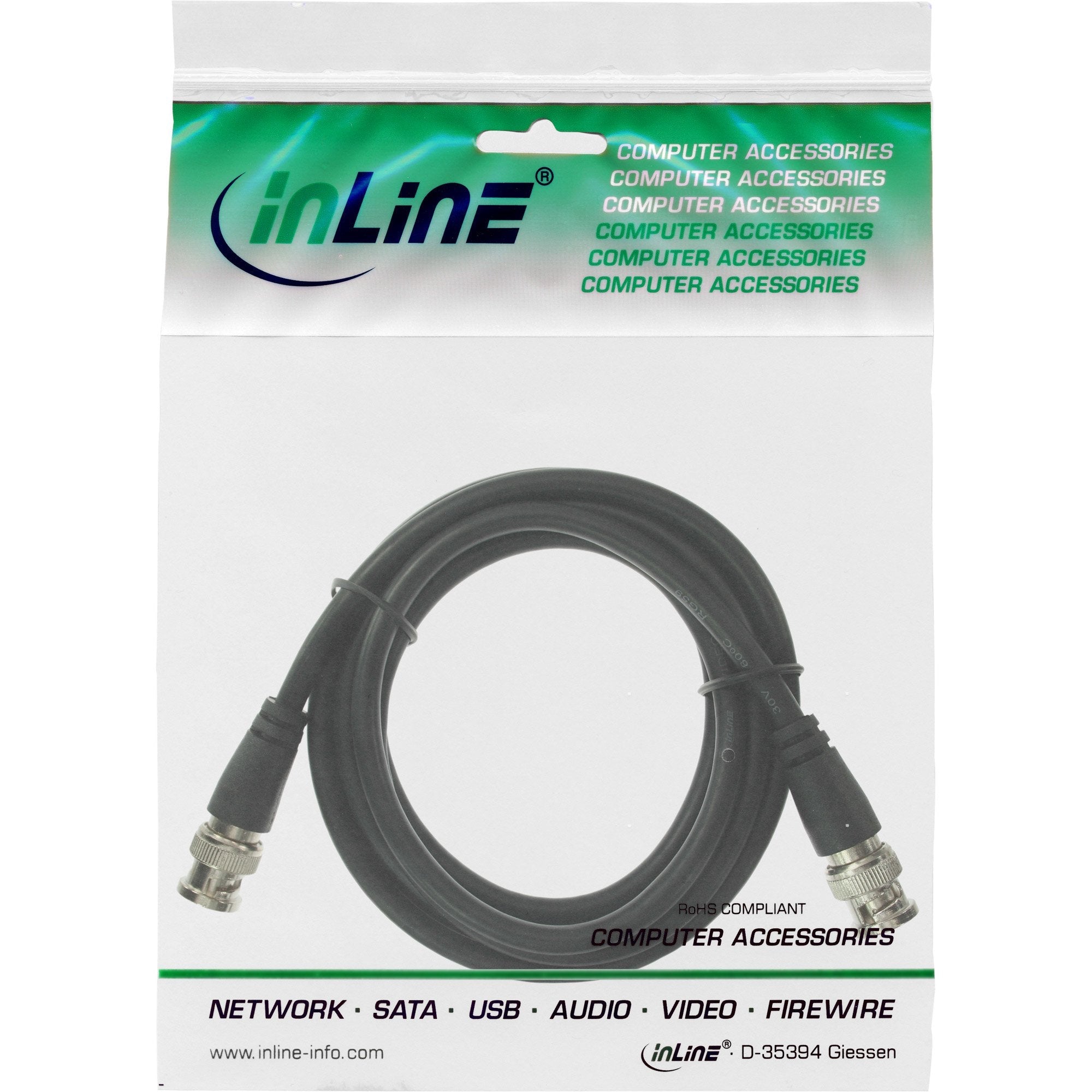 Cable De Vídeo Bnc Inline Rg59 75 Ohmios 10m