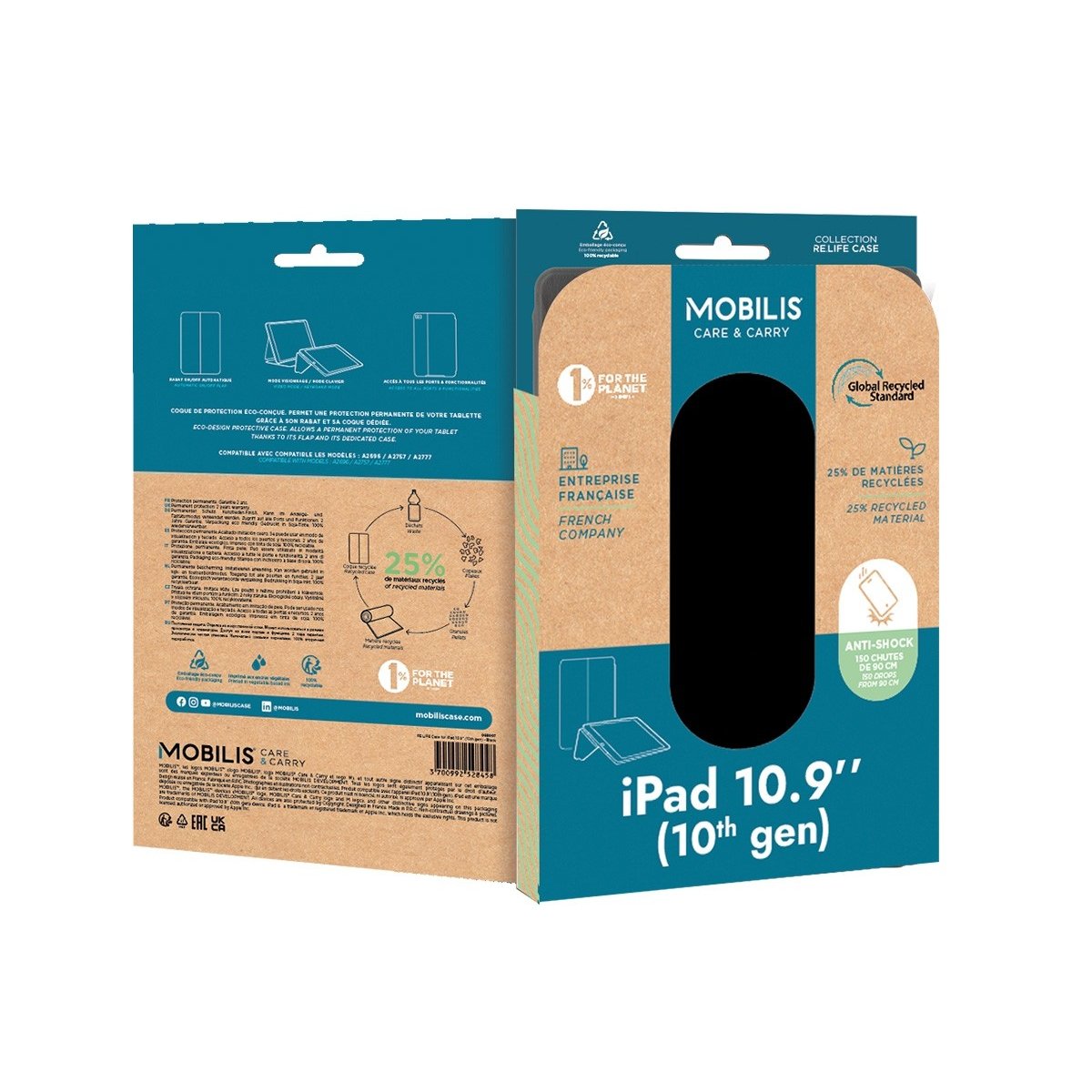 Mobilis 068007 Funda Para Ipad 10.9'' (10th Gen) 27,7 Cm (10.9") Libro Negro