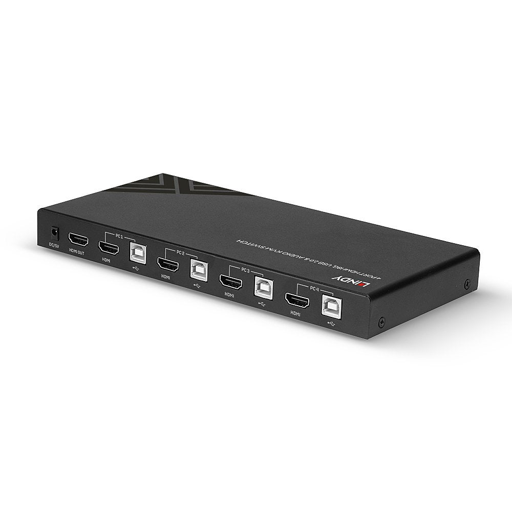 Lindy 4 Port Hdmi 18g, Usb 2.0 & Audio Kvm Switch