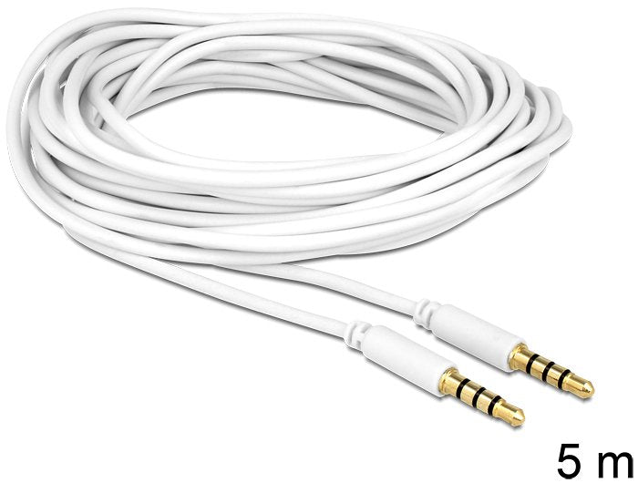 Delock Cable Stereo Jack 3.5 Mm 4 Pin Male Male 5 M
