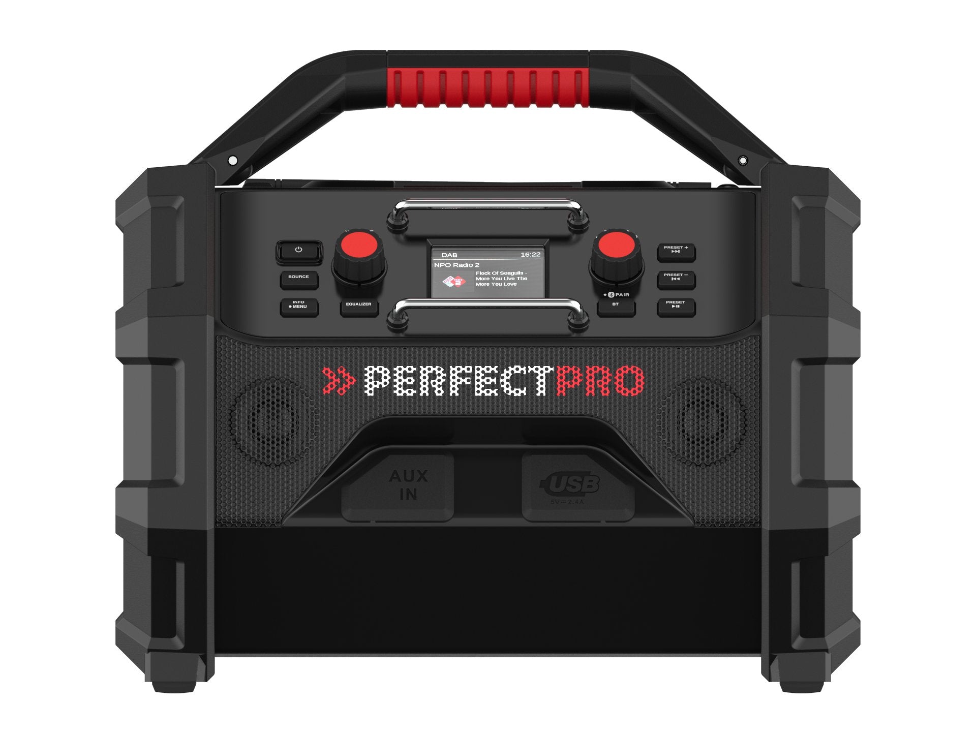 EAN 8719689465629 - Perfectpro ROCKTAGON Lugar de trabajo Digital Negro, Rojo imagen 6