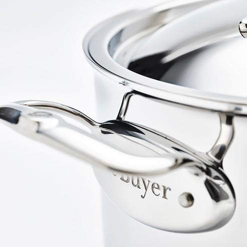 De Buyer Affinity Saucepot Acero Inoxidable Con Tapa 28 Cm Olla