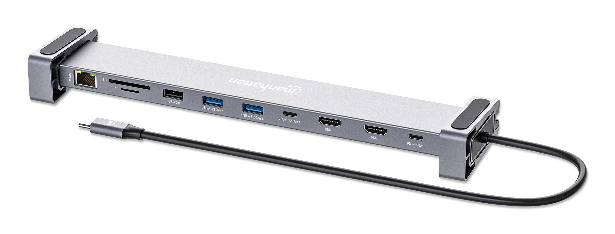 Dockin Manhattan 10-In-1 4k Usb-C Pd Gmation 2xhdmi