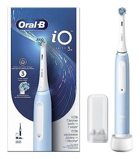 EAN 8006540730850 - Oral-B Braun iO Series 3N Adulto Cepillo dental vibratorio Azul claro, Blanco imagen 1