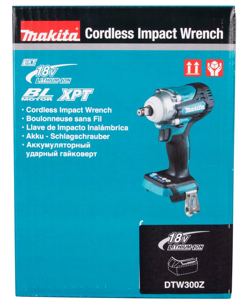 EAN 0088381898003 - Makita DTW300Z destornillador eléctrico y llave de impacto 3200 RPM Negro, Azul imagen 13