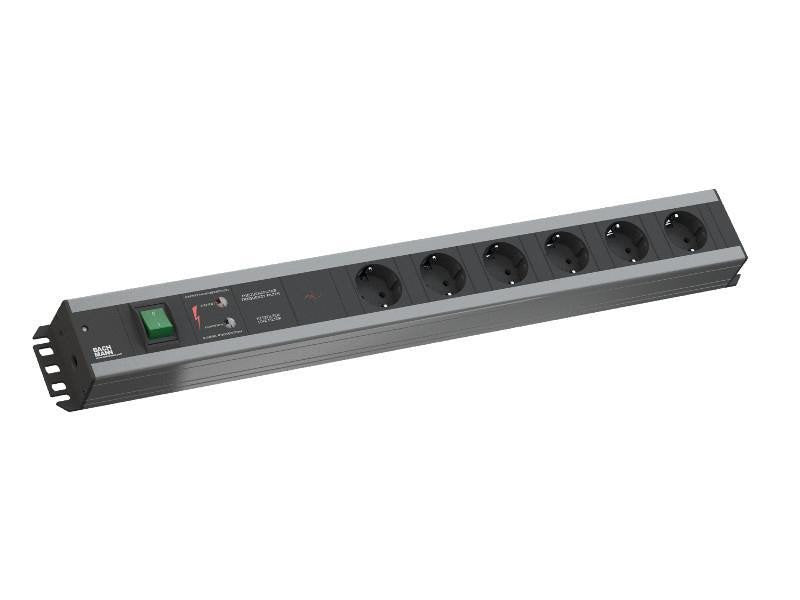 EAN 4016514034284 - Bachmann 300.012 base múltiple 2 m 6 salidas AC Interior Aluminio, Negro imagen 2