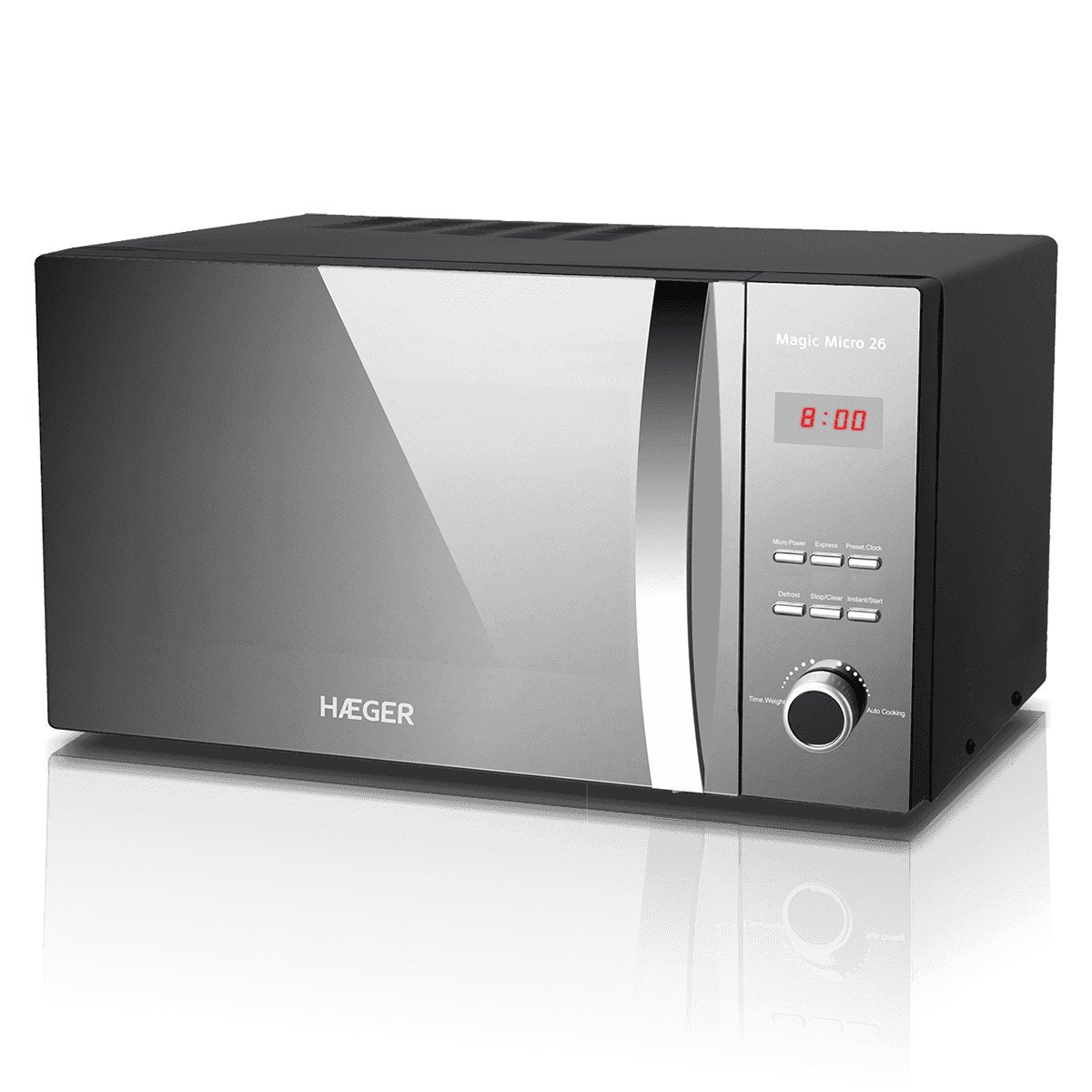 EAN 5608475016356 - Haeger MW-80B.008A microondas Plata Solo microondas Encimera 26 L 800 W imagen 6