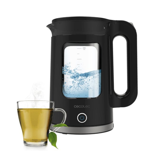 Cecotec Thermosense 330 Glassy (Negro, 2.200 Watt, 1,7 Liter) 1439