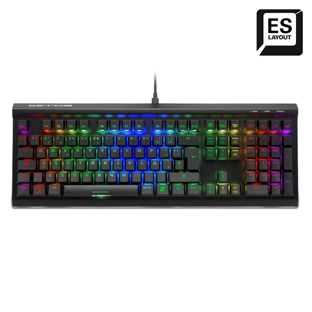 EAN 4044951033515 - Sharkoon SKILLER SGK60 teclado Juego USB QWERTY Español Negro imagen 1