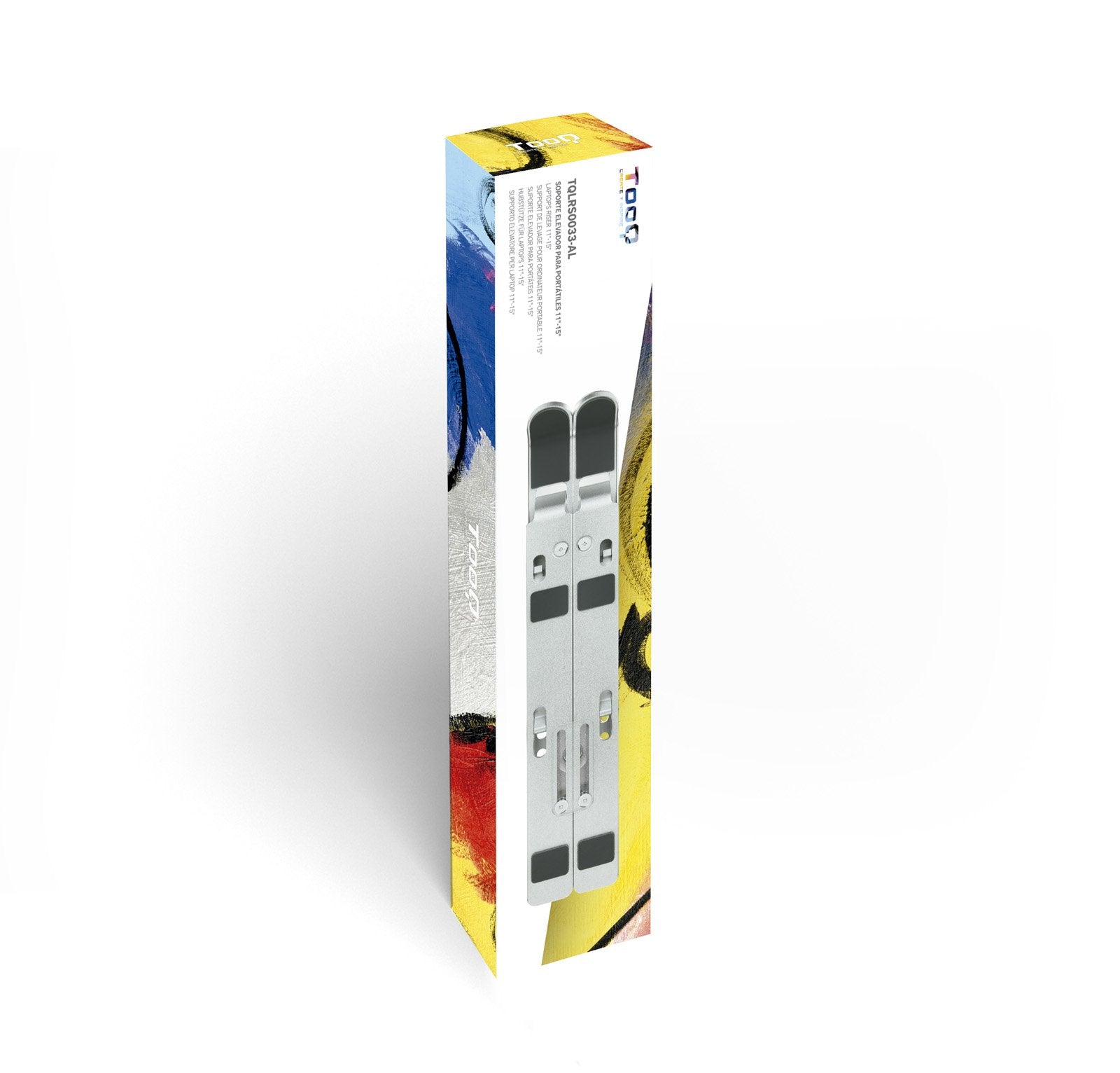 EAN 8433281010055 - TooQ TQLRS0033-AL soporte para ordenador portátil Soporte para ordenador portátil y tableta Plata 38,1 cm imagen 13