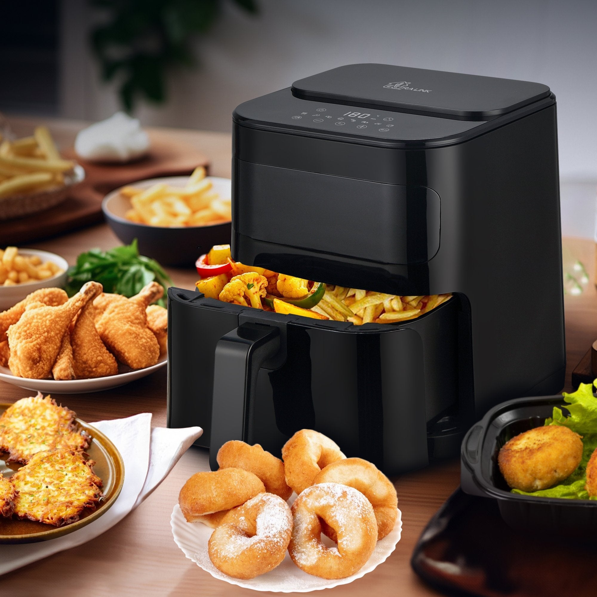 Extralink Home Air Fryer 5.2l Eu Sj-520