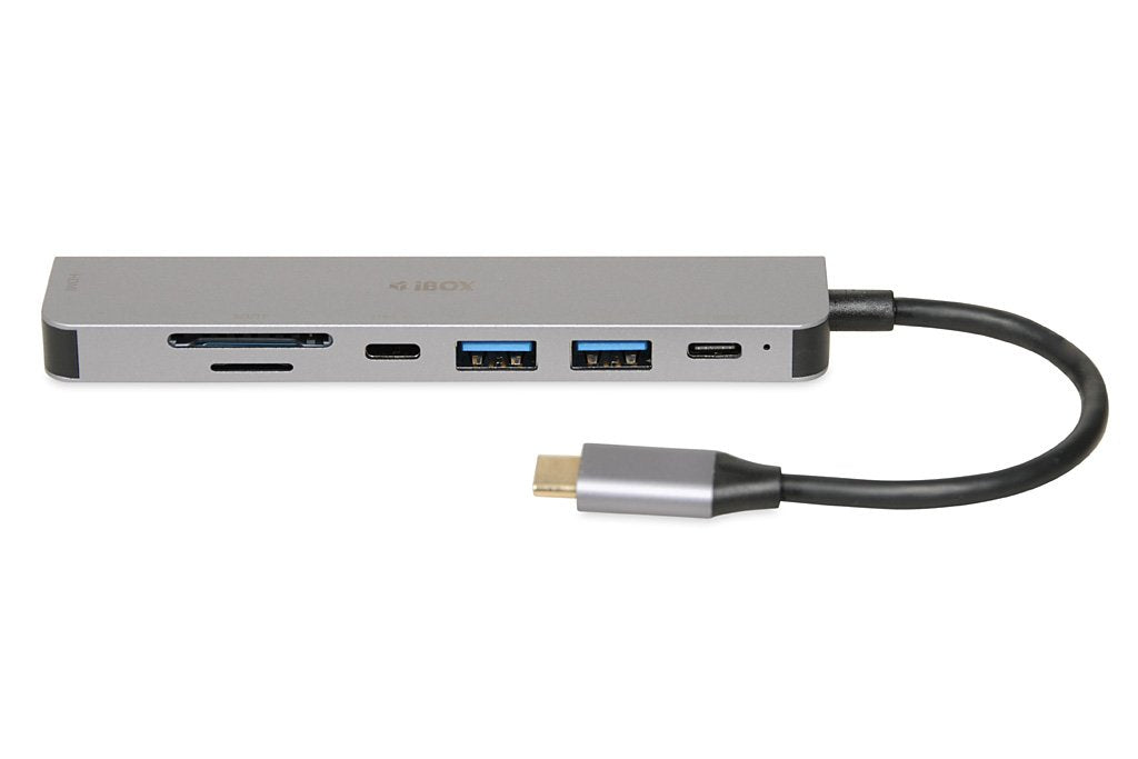 EAN 5903968680817 - iBox IUH3SL4K hub de interfaz USB Tipo C 5000 Mbit/s Plata imagen 3