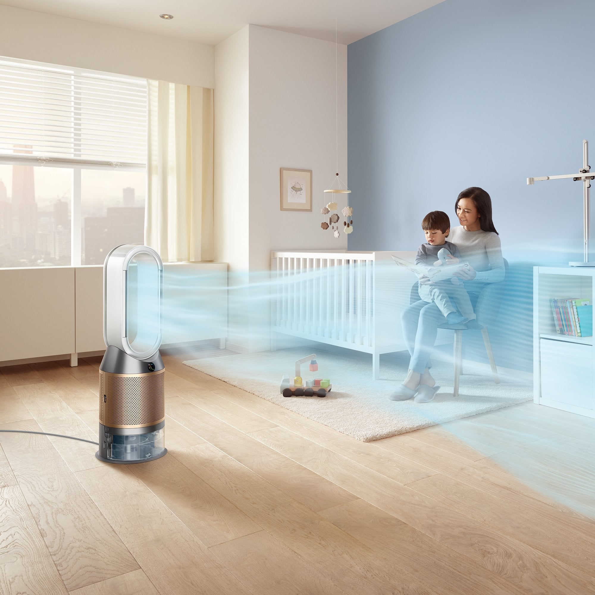 Dyson Purifier Humidify+Cool Formaldehyde 62,4 Db 40 W Blanco, Oro