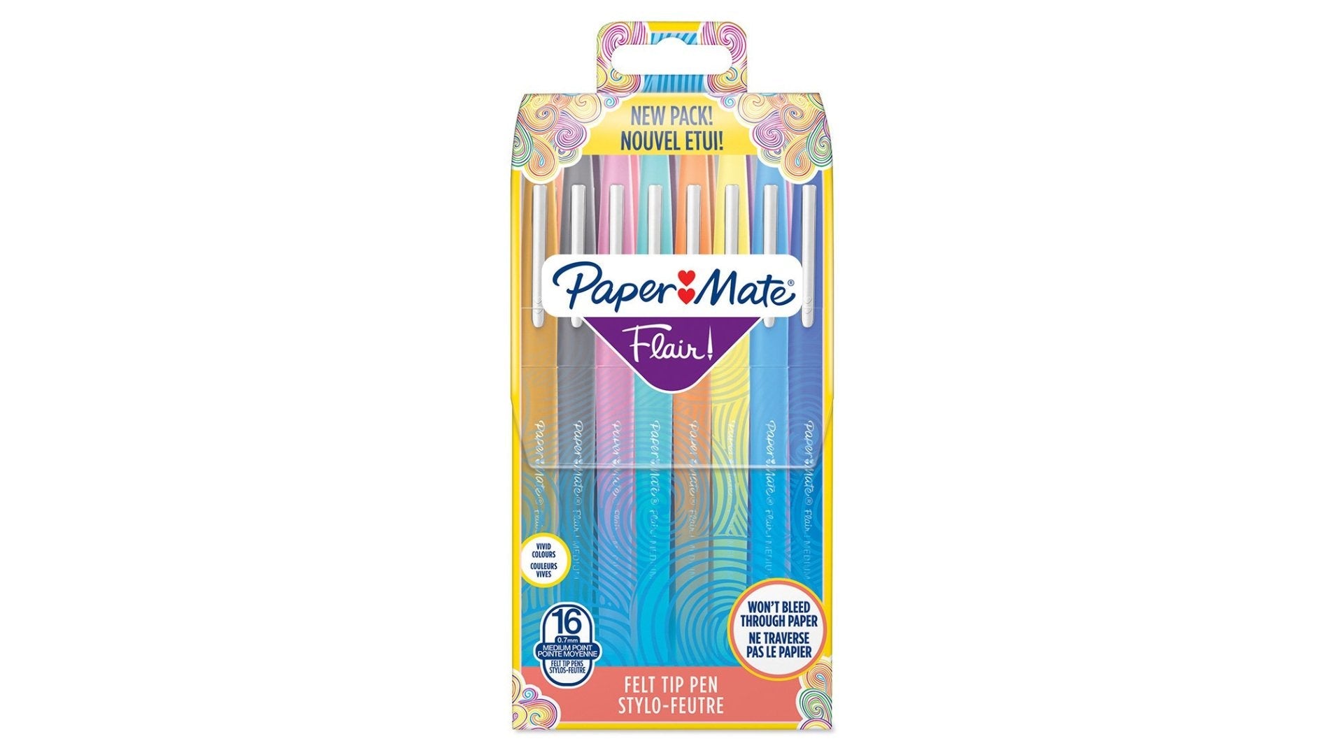 EAN 3501170977453 - Papermate Flair rotulador Medio Multicolor 16 pieza(s) imagen 1