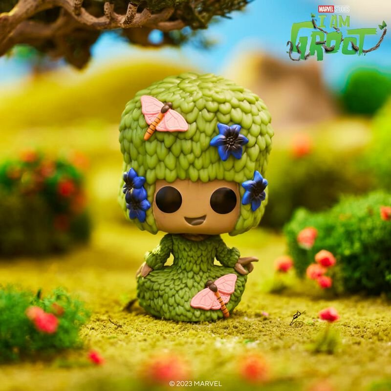 Funko Pop Marvel Guardianes De La Galaxia Fancy Groot Marie Hair 70649