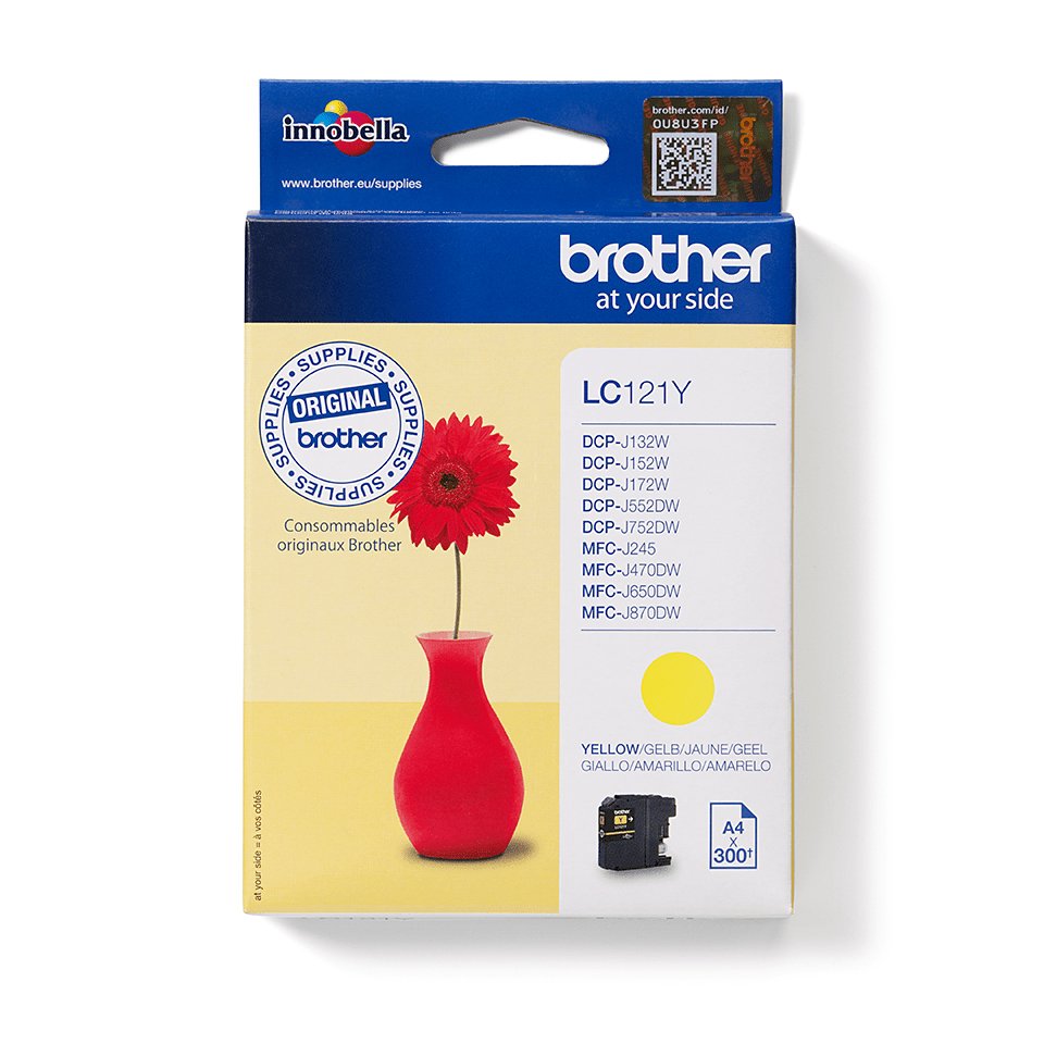 EAN 4977766723213 - Brother LC-121Y cartucho de tinta 1 pieza(s) Original Amarillo imagen 1