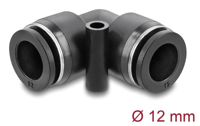 Delock Pneumatik Steckverbinder 12 Mm Con Befestigungsloch 90° Angular