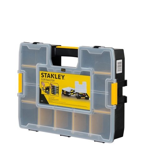 Caja De Herramientas Stanley Cubix 1-94-745 Pieza Pequeña Negro, Transparente, Amarillo Negro/Amarillo, Caja Para Piezas Pequeñas, Negro, Transparente, Amarillo, 90 Mm, 430 Mm, 330 Mm