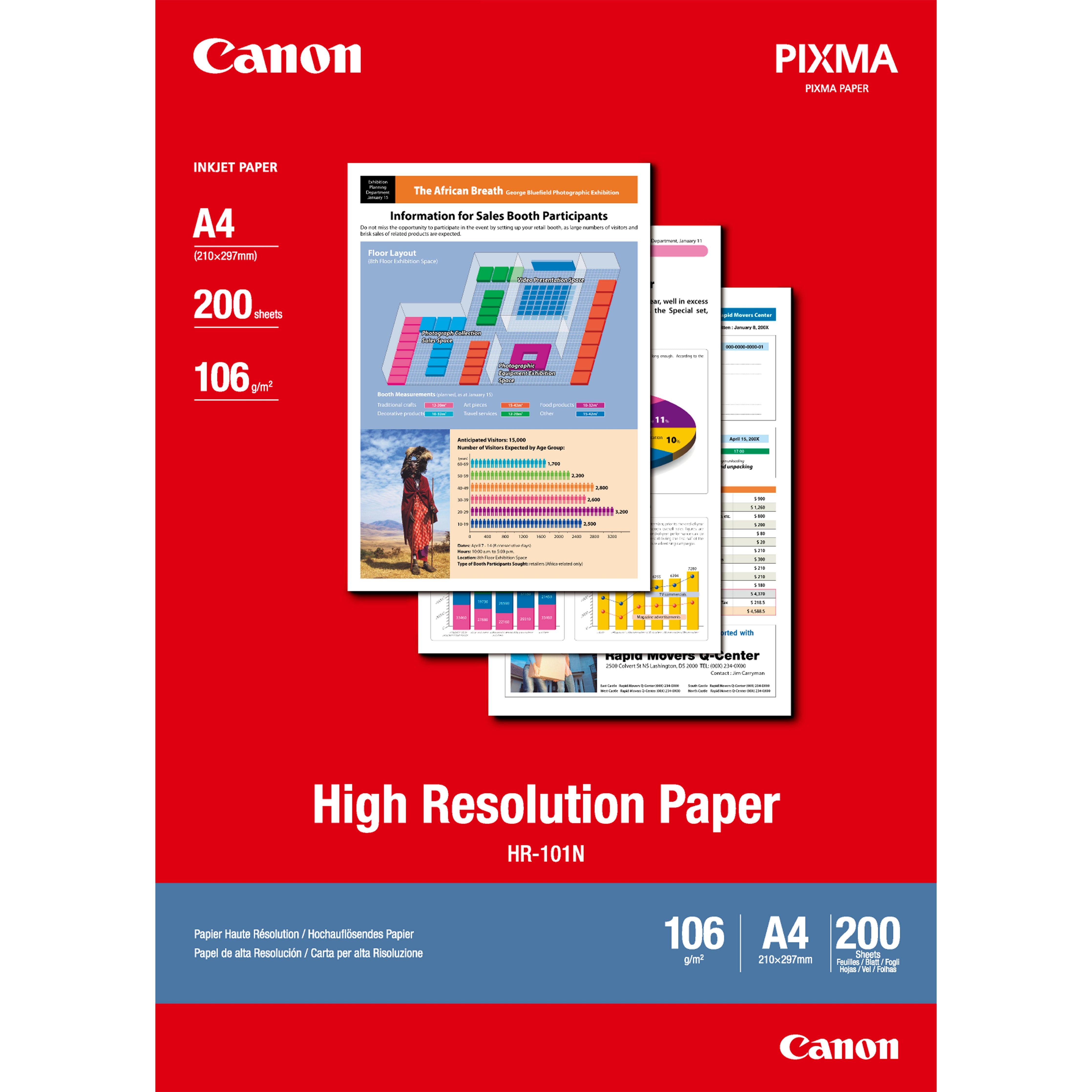 EAN 4960999869131 - Canon 1033A001 papel para impresora de inyección de tinta A4 (210x297 mm) 200 hojas Blanco imagen 1