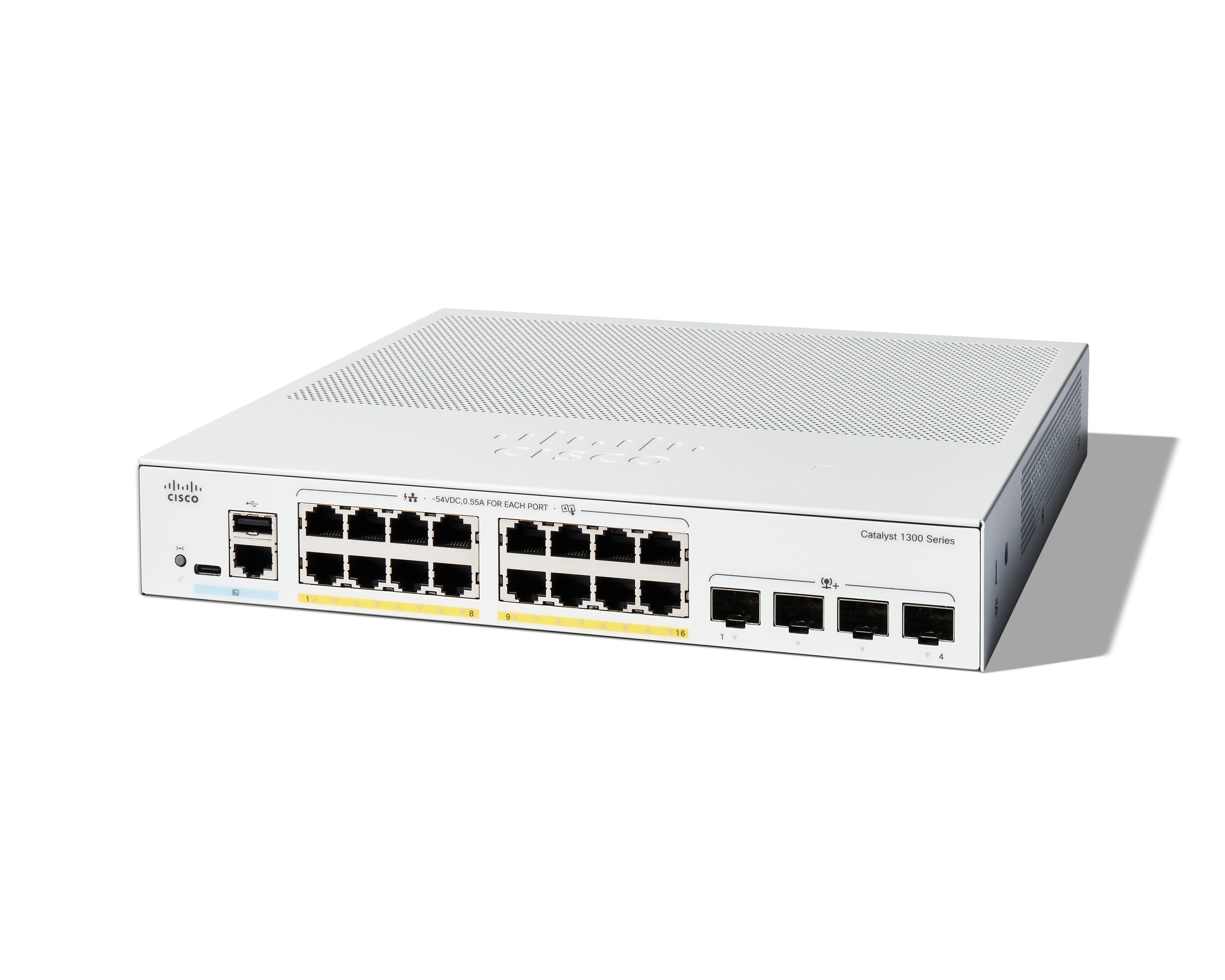 Cisco Catalyst 1300 C1300-16p-4x, Conmutador C1300-16p-4x