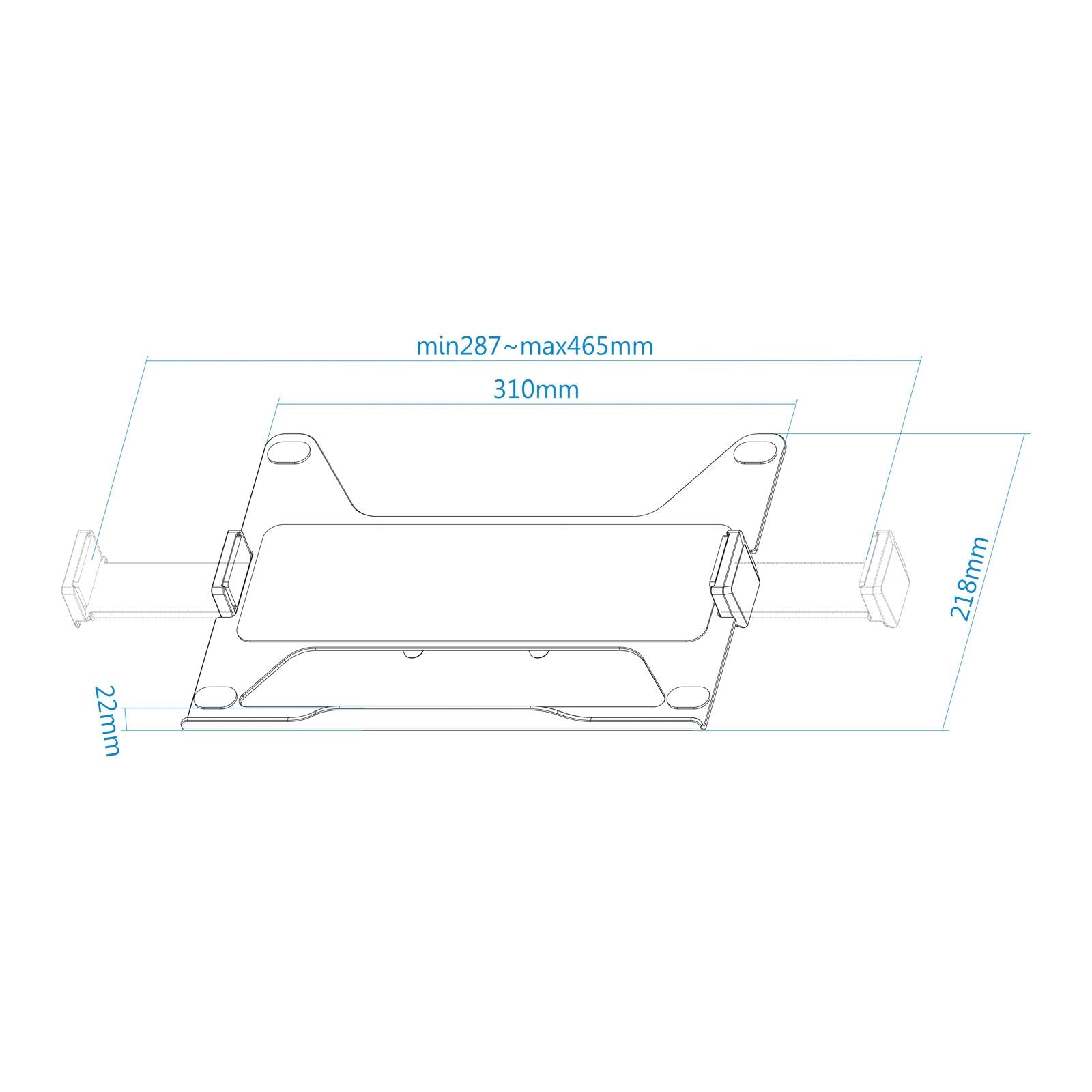 EAN 8433281012240 - TooQ TQLH1117-B soporte para ordenador portátil Soporte articulado con bandeja para ordenador portátil Ne imagen 5