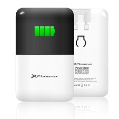 Phoenix Power Bank 3000 Ma Ipad / Iphone / Tablet / Moviles / Smartphones / Mp4 / Gps / Cualquier Dispositivo Cargale Con Usb / Micro Usb / Mini Usb / Apple