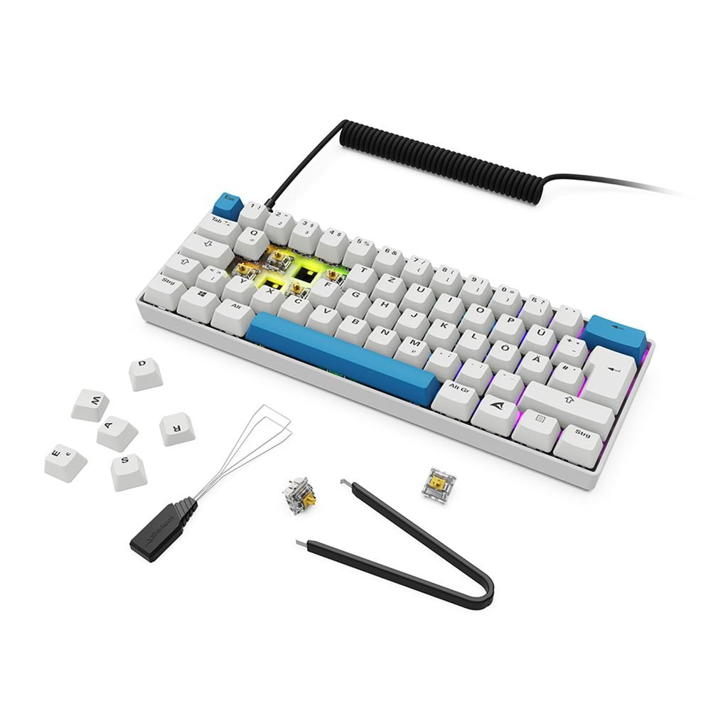 EAN 4044951041947 - Sharkoon SGK50 S4 teclado Hogar USB QWERTZ Alemán Blanco imagen 8