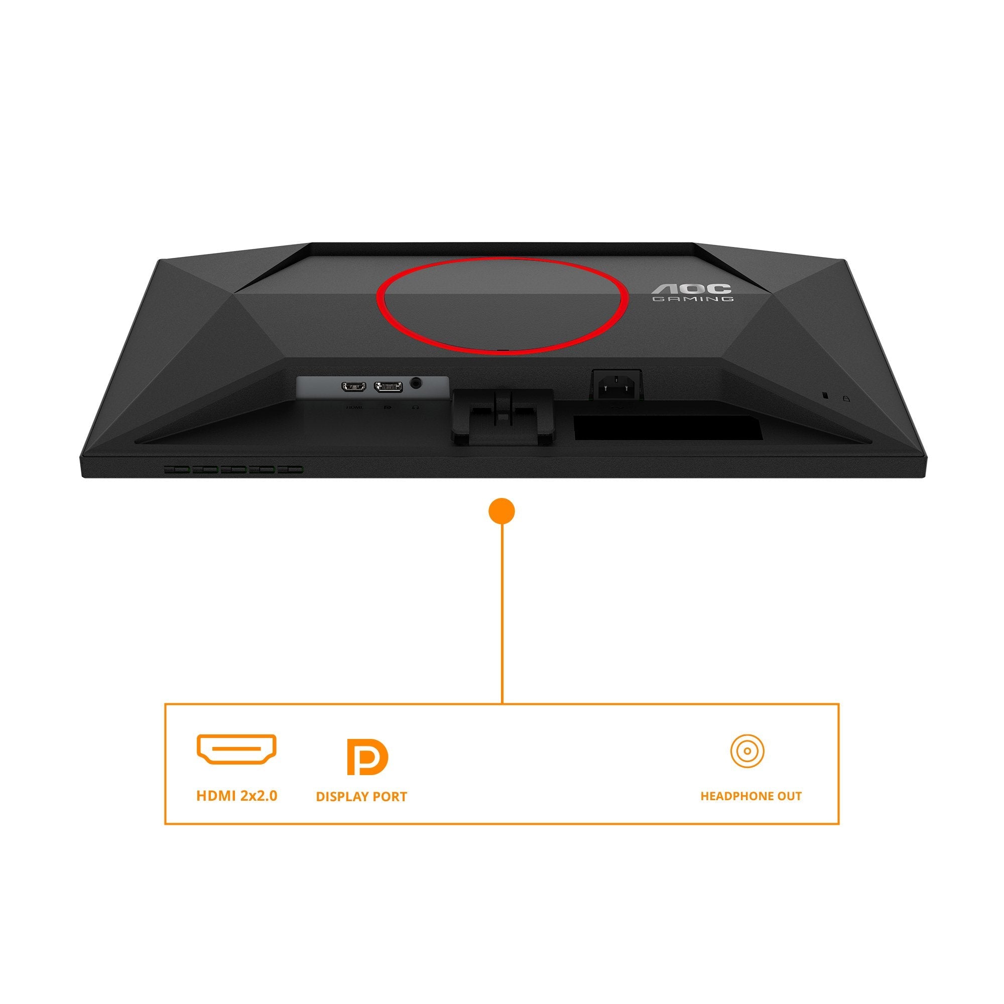 Monitor Gaming Aoc 23.8" Q24g4re 16:09 2xhdmi+Dp Ips Negro-Rojo Q24g4re