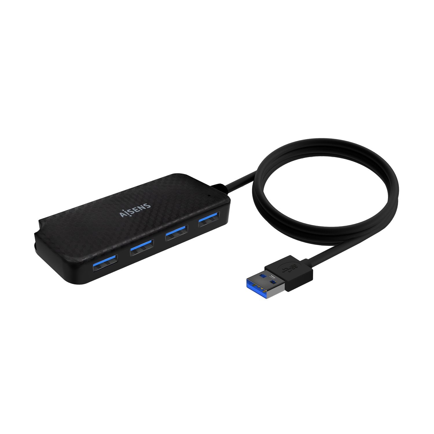 Aisens Hub Usb 3.0 - Tipo A/M-4x Tipo A/H - 60cm - Negro