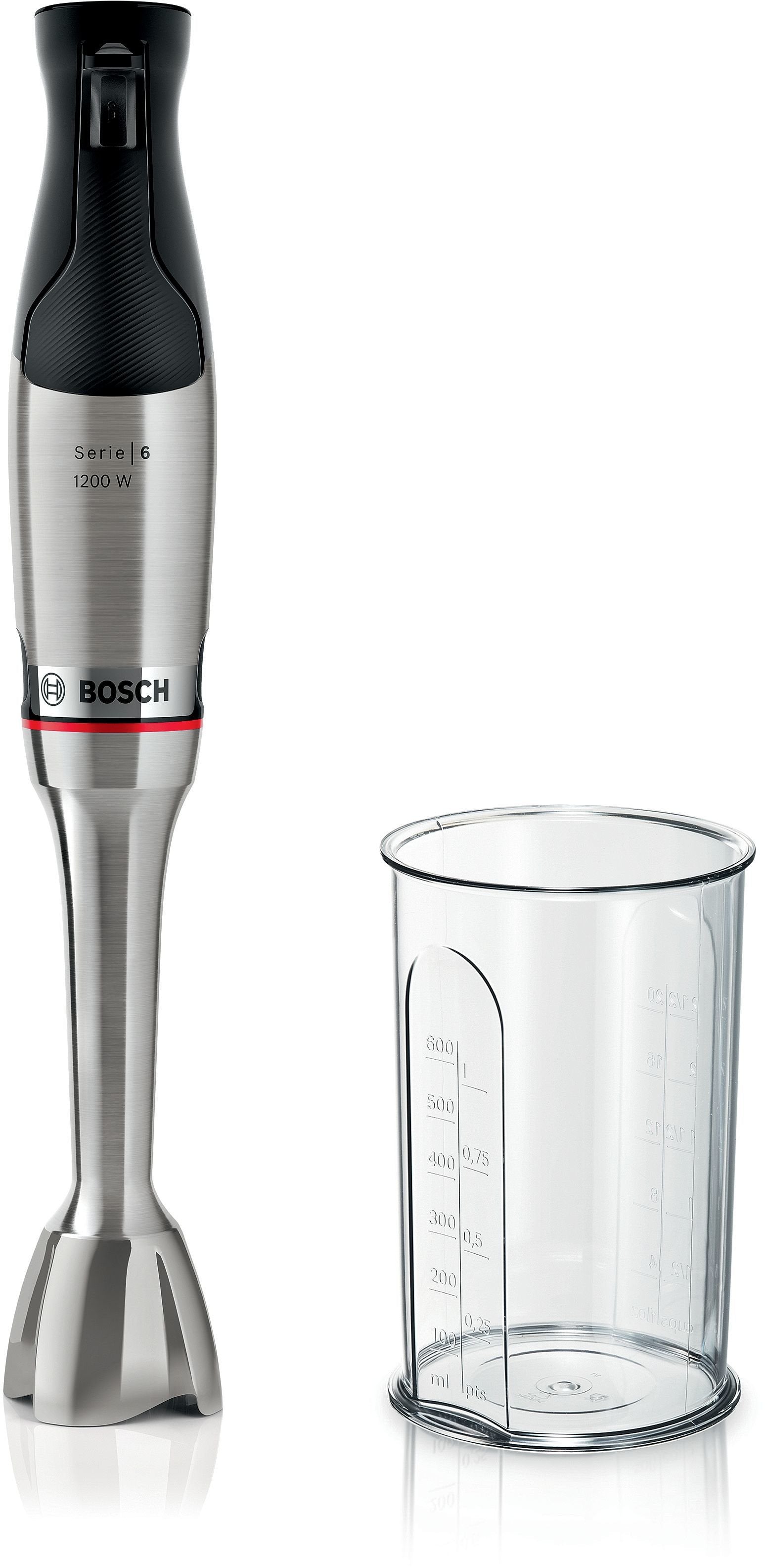 EAN 4242005340583 - Bosch Serie 6 MSM6M810 licuadora 0,6 L Batidora de inmersión 1200 W Acero inoxidable imagen 1