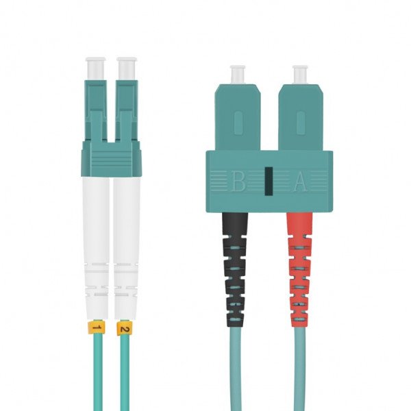 Helos Lwl Cable De Red Lc/Sc Duplex 50/125?M Om3 Aqua 1,5m