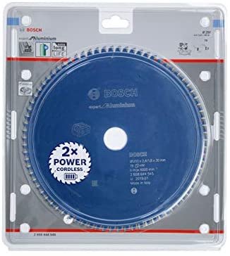 Hoja De Sierra Circular Bosch Professional Expert Para Aluminio, Ø 250 Mm, Diámetro 78z 30 Mm, Para Tronzadoras A Batería 2608644545