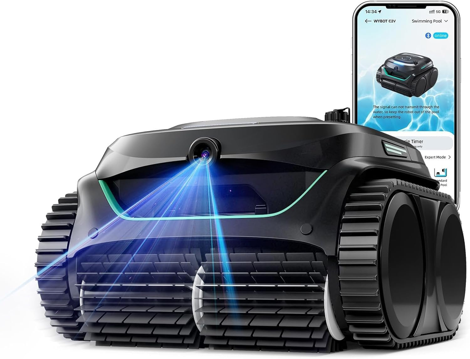 Wireless Pool Cleaning Robot Wybot C2 Pro Vision