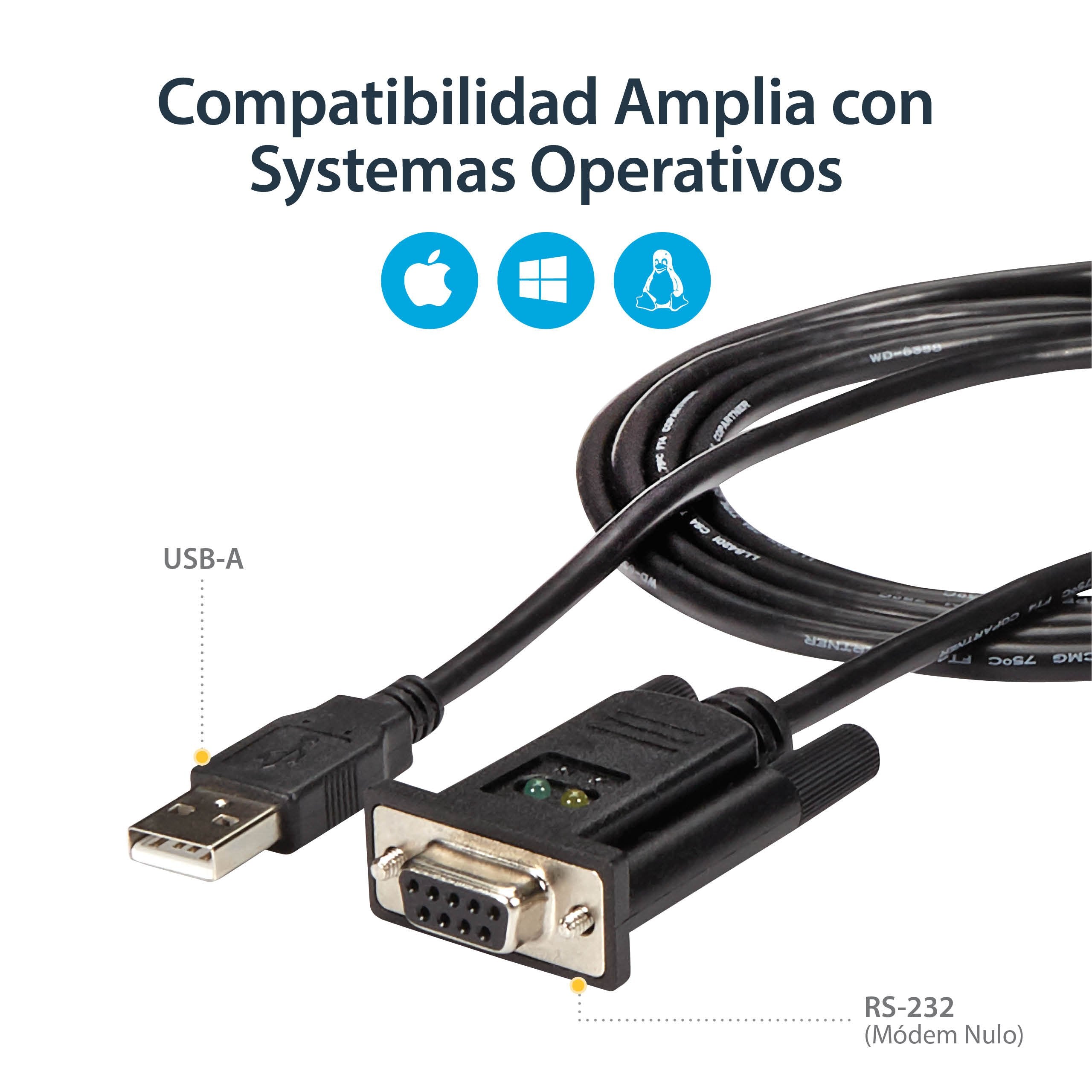 EAN 0065030846837 - StarTech.com ICUSB232FTN cable de serie Negro 1,7 m USB tipo A DB-9 imagen 8