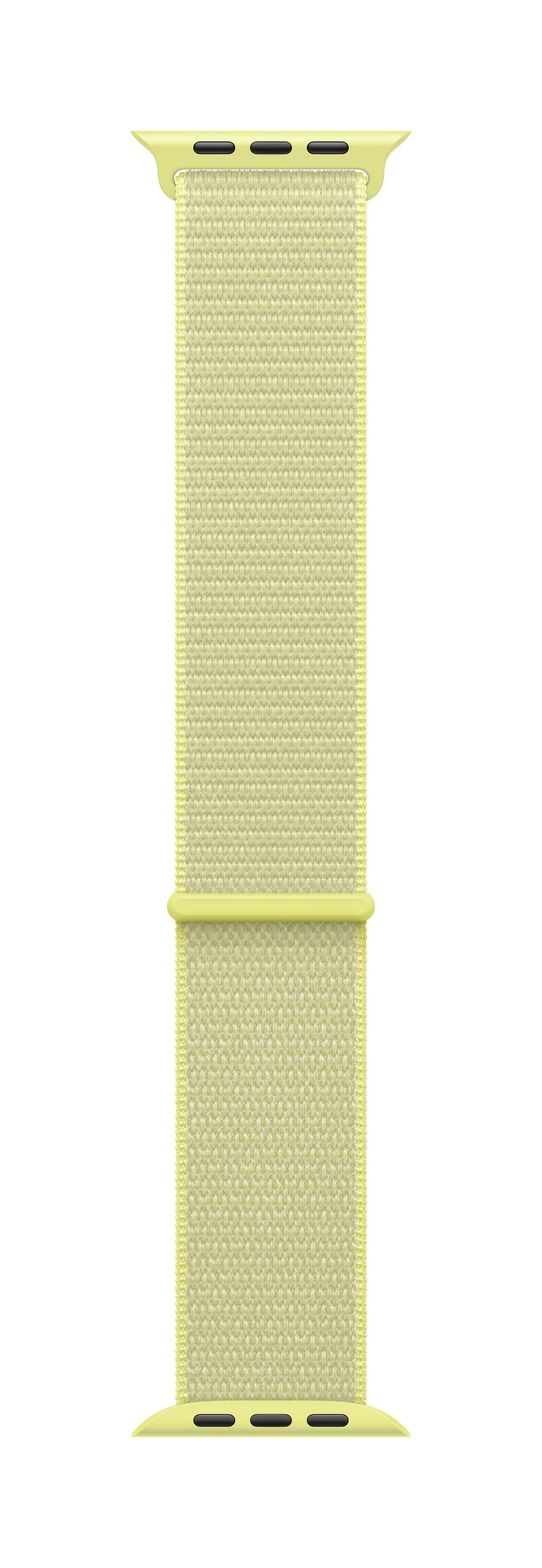 Apple Loop Para Reloj Inteligente 46mm 145 220 Mm Amarillo Neón Para Watch Hermès Series 9 Se 3 Series 10 Series 11 Series 8 Series 9 Ultra 2 Ultra 3